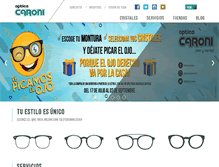 Tablet Screenshot of opticacaroni.com